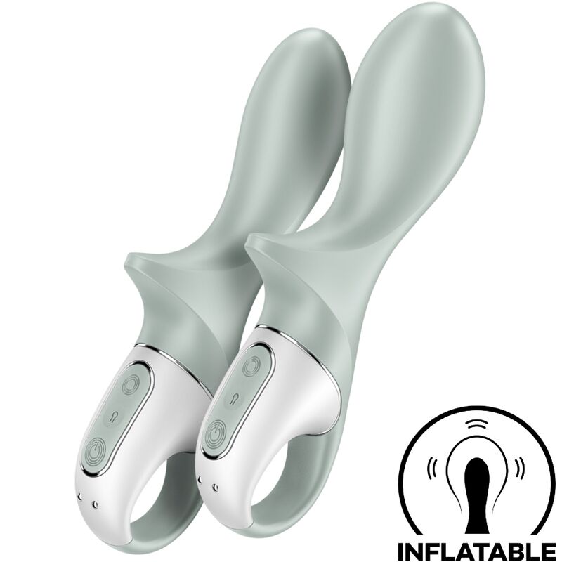 SATISFYER – AIR PUMP BOOTY 3 INFLATABLE ANAL VIBRATOR GREYGREEN