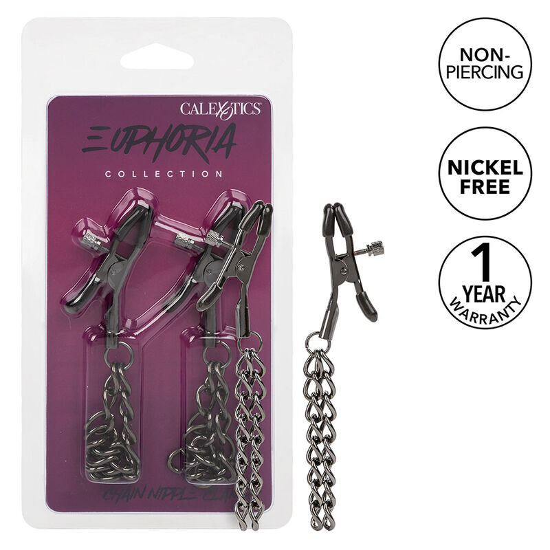 CALEXOTICS – EUPHORIA CHAIN NIPPLE CLAMPS 14.5 CM