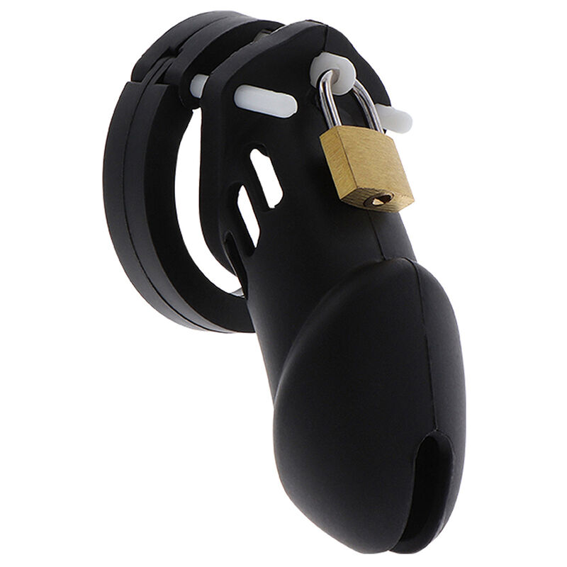 HIDDEN DESIRE – EXTREME CHASTITY COCK CAGE SILICONE SIZE L BLACK