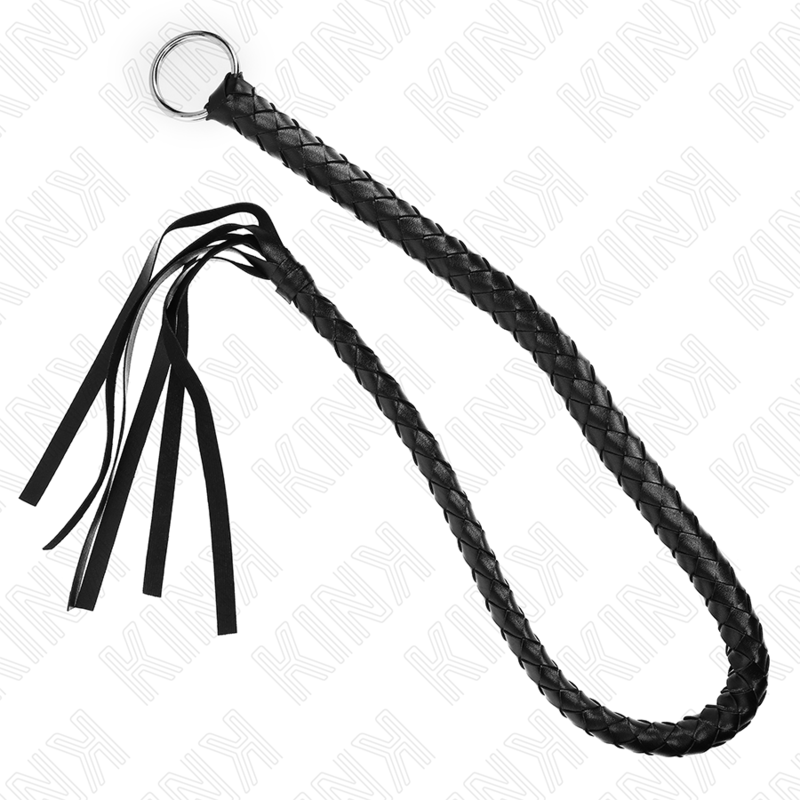 KINK – SNAKE WHIP WITH BLACK HAND RING 65 CM