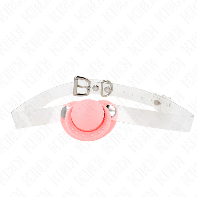 KINK – PINK PACIFIER SHAPED GAG 5.5 x 4 CM ADJUSTABLE 43-60 CM