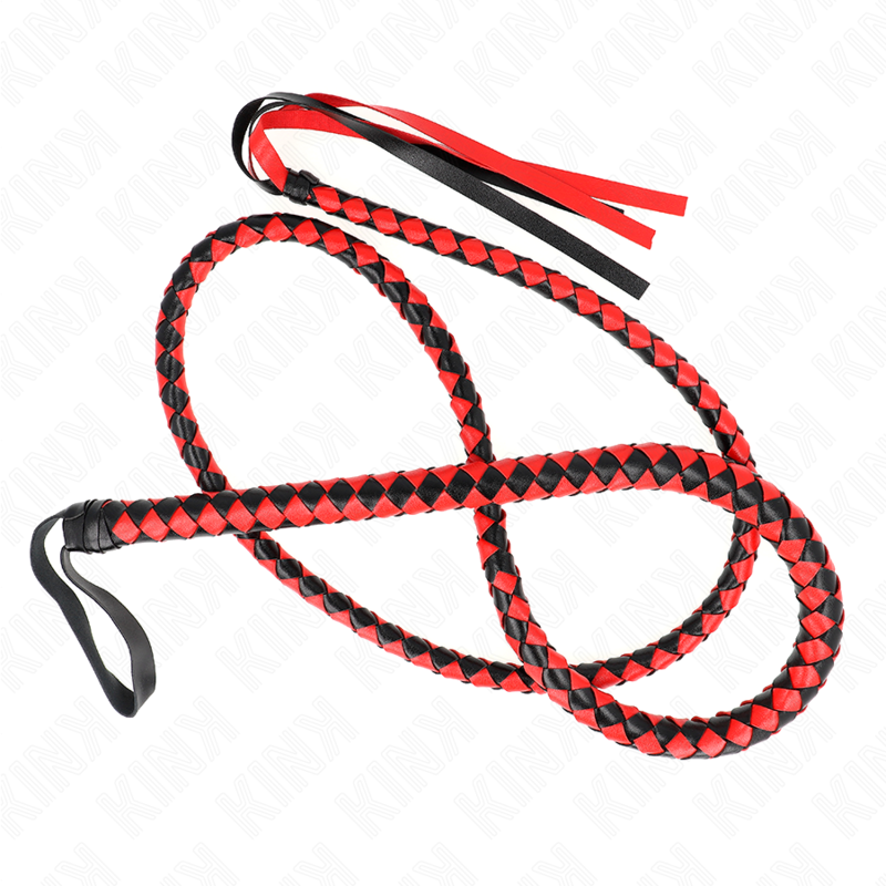 KINK – RED LONG SNAKE WHIP 210 CM