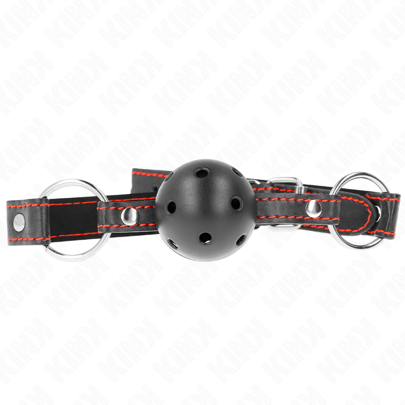 KINK – HOLLOW HARD BLACK BALL GAG MODEL 2 65 x 2.5 CM