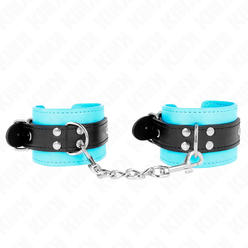 KINK – HOOK WRIST RESTRAINTS BLUE FUR LINED ADJUSTABLE 20-28 CM X 5.5 CM