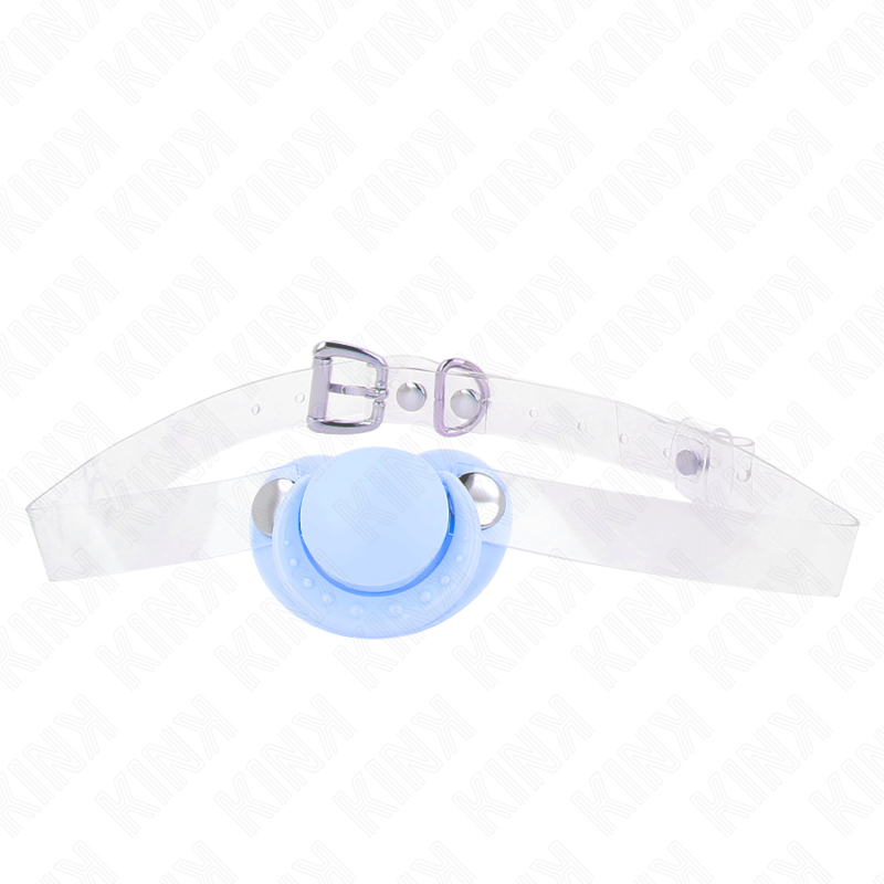 KINK – LIGHT BLUE PACIFIER SHAPED GAG 5.5 x 4 CM ADJUSTABLE 43-60 CM