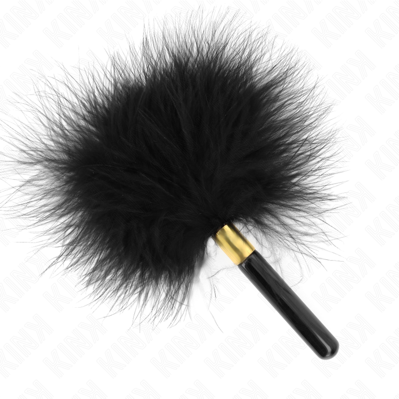 KINK – BLACK GOLD METAL TICKLE FEATHERS 18 CM