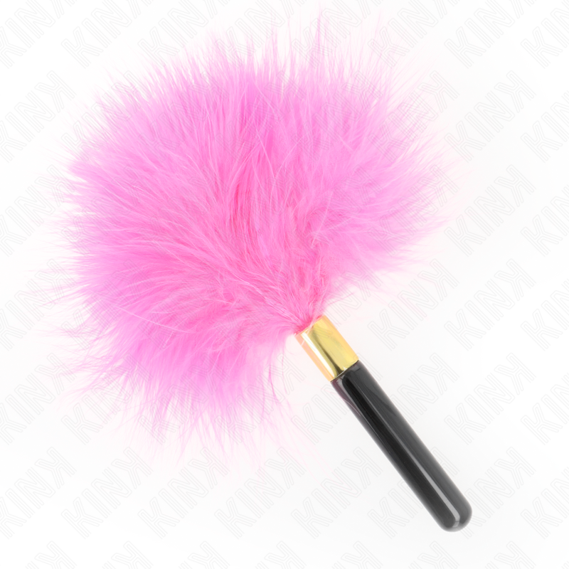 KINK – FUCHSIA GOLD METAL TICKLE FEATHERS 18 CM