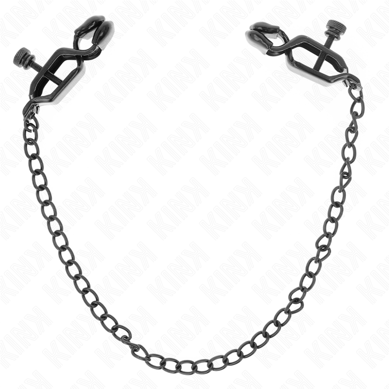 KINK – FLAT CHAIN NIPPLE CLAMPS BLACK 30 CM