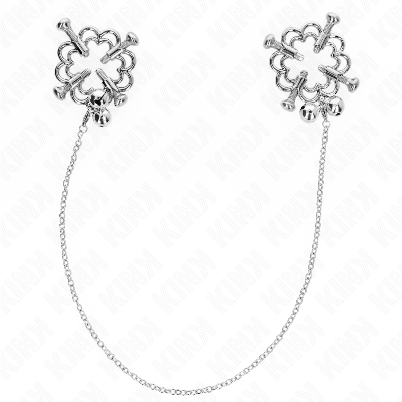 KINK – METAL FLOWER NIPPLE CLAMPS WITH CHAIN