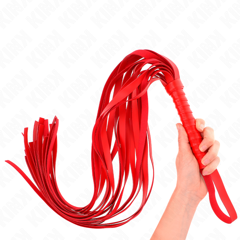 KINK – RED SHORT HANDLE LONG TAIL WHIP 70 CM