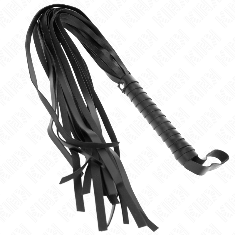 KINK – NEGRO SHORT HANDLE LONG TAIL WHIP 70 CM