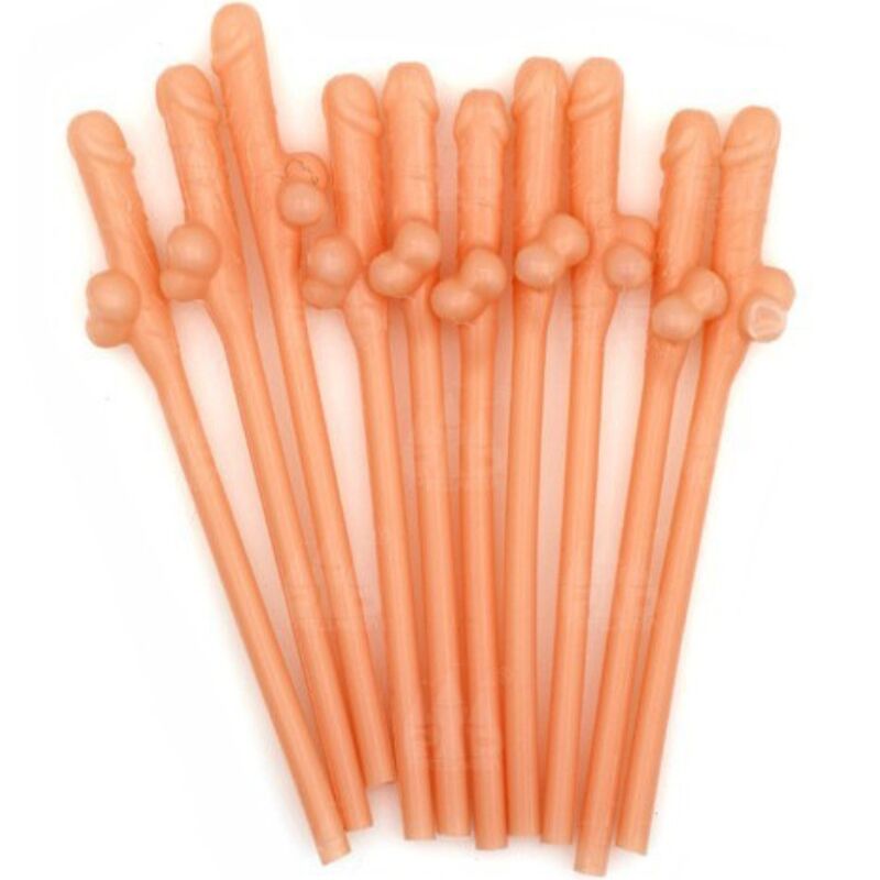 DIABLO PICANTE – 10 PENIS SHAPED STRAWS