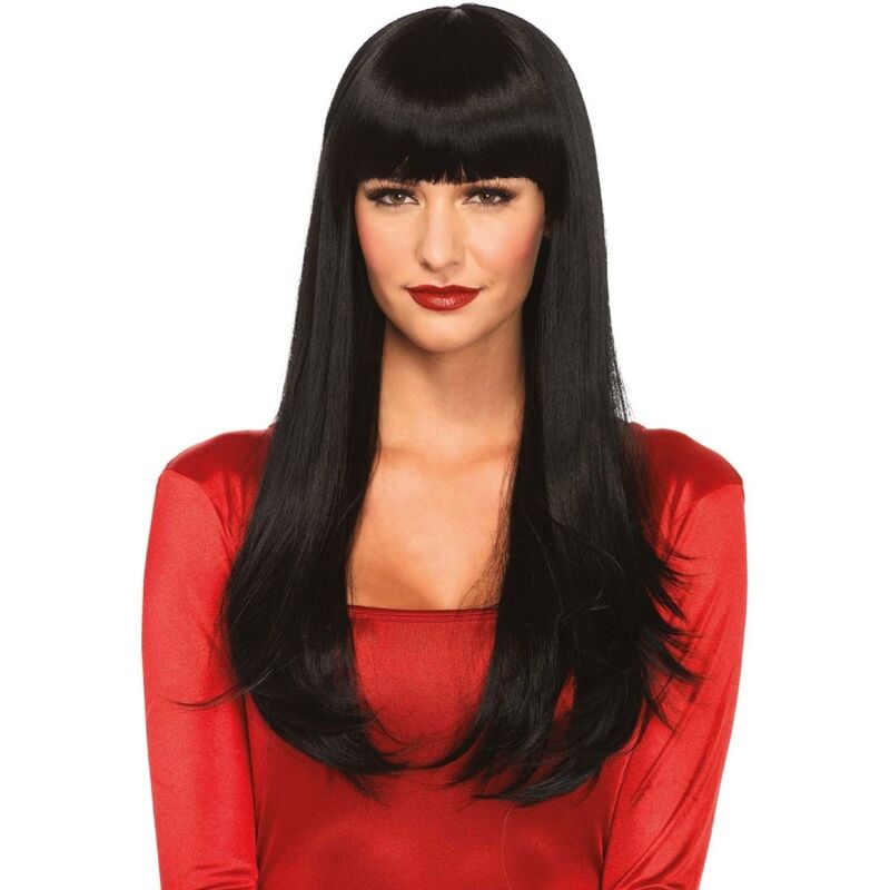 LEG AVENUE – BANGIN LONG STRAIGHT WIG BLACK