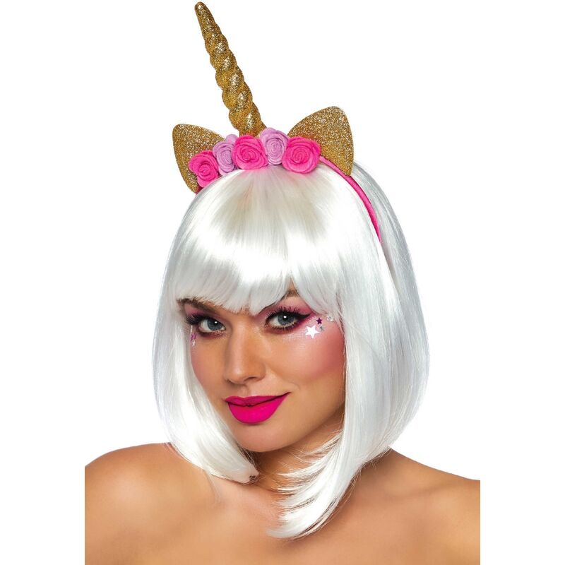 LEG AVENUE – UNICORN FLOWER HEADBAND GOLD