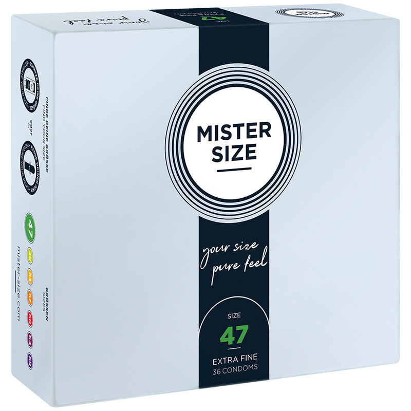 MISTER SIZE – CONDOMS SIZE XS 47 MM (36 UNITS)