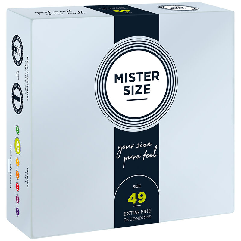 MISTER SIZE – CONDOM SIZE S 49 MM (36 UNITS)