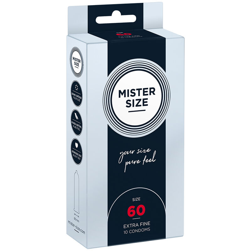 MISTER SIZE – CONDOM SIZE XL 60 MM (10 UNITS)