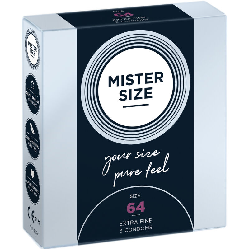 MISTER SIZE – CONDOMS SIZE XXL 64 MM (3 UNITS)