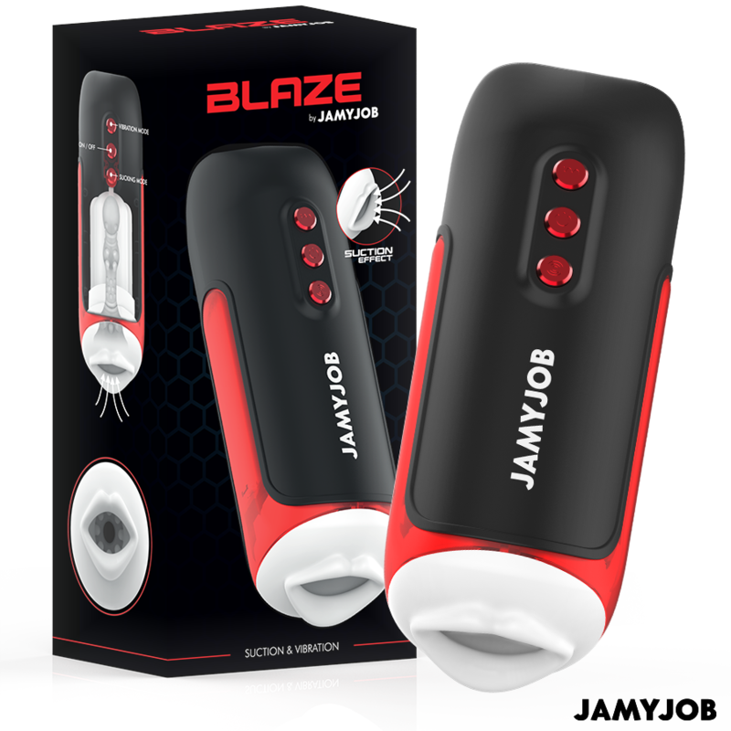 JAMYJOB – BLAZE AUTOMATIC MOUTH MASTURBATOR 5 SUCTION AND VIBRATION MODES