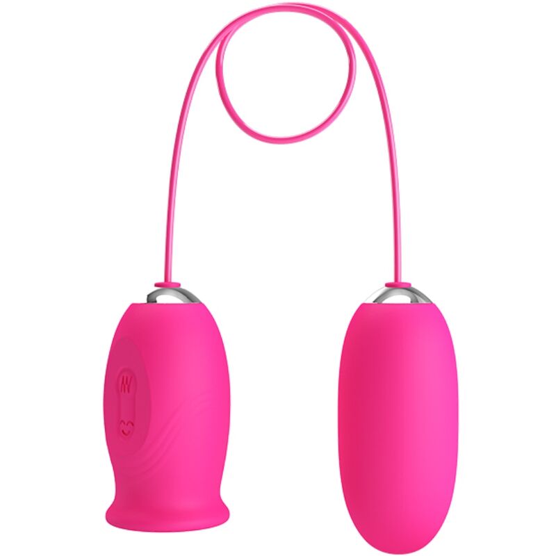 PRETTY LOVE – DAISY VIBRATING EGG + CLITORIS STIMULATING TONGUE PINK