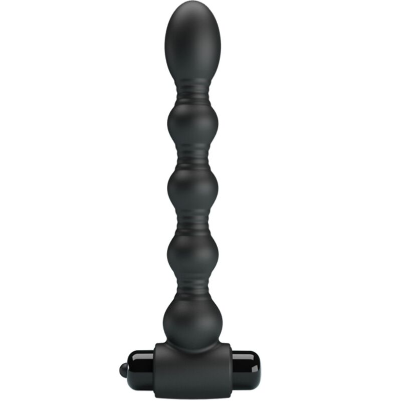 PRETTY LOVE – LYNN SILICONE ANAL PLUG 10 VIBRATIONS BLACK