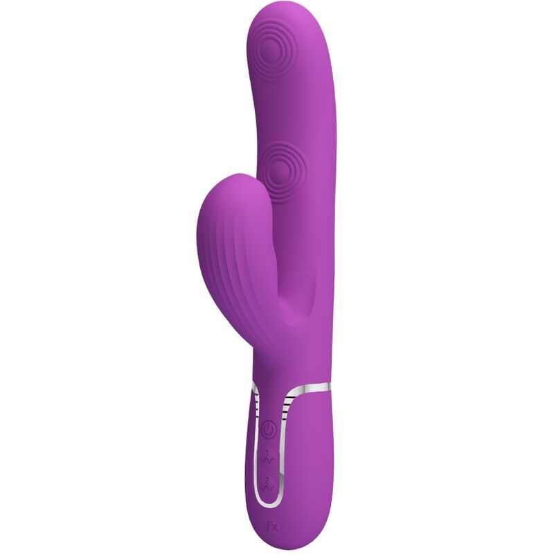 PRETTY LOVE – PERLITA 3 IN 1 MULTIFUNCTION RABBIT VIBRATOR  PURPLE