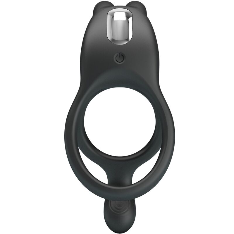 PRETTY LOVE – SETH DOUBLE VIBRATING RING RABBIT 7 VIBRATIONS BLACK