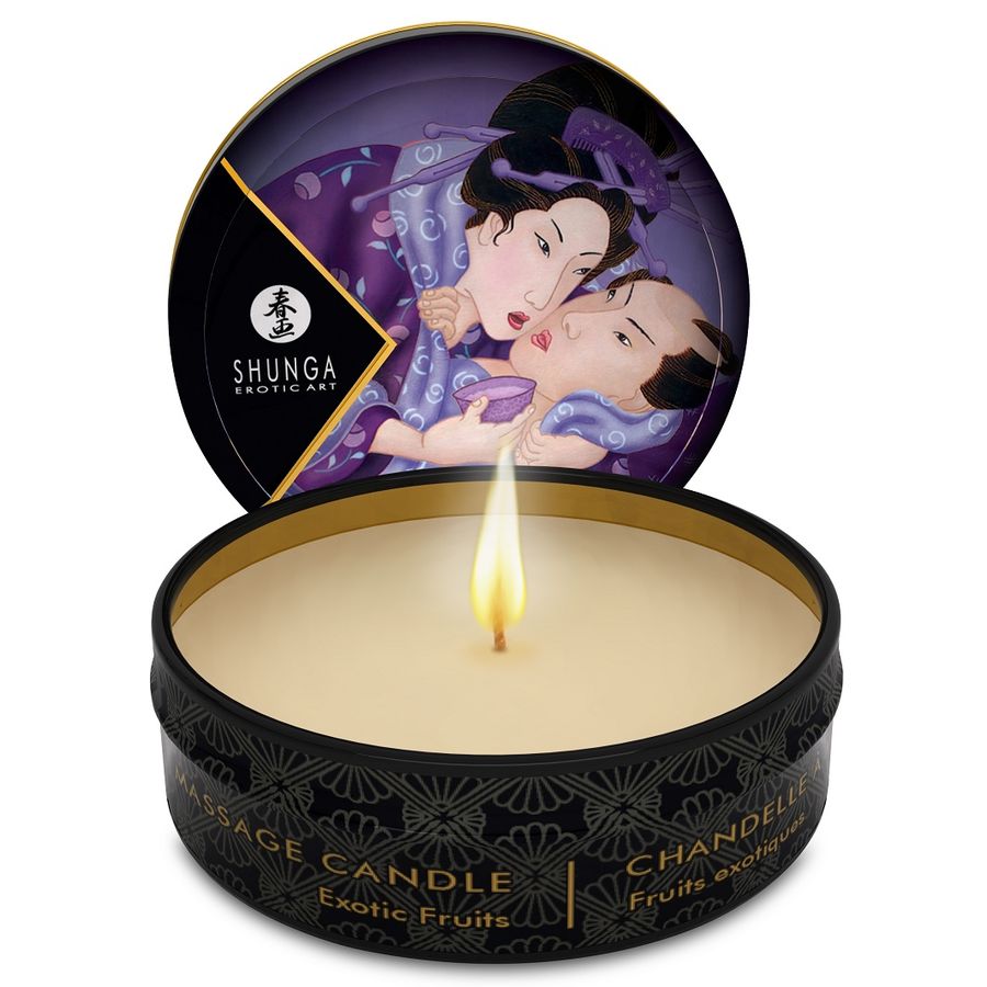 SHUNGA – MINI CARESS BY CANDELIGHT EXOTIC FRUITS MASSAGE CANDLE 30 ML