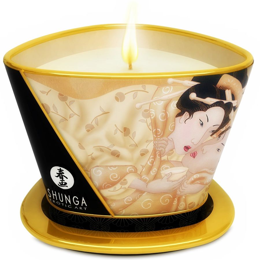 SHUNGA – MINI CARESS BY CANDELIGHT VANILLA MASSAGE CANDLE 170 ML