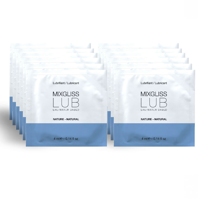 MIXGLISS – NATURAL WATER-BASED LUBRICANT 12 SINGLE DOSE 4 ML