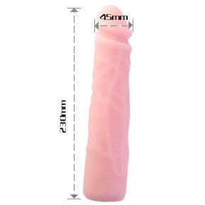 BAILE – REALISTIC SKIN TOUCH SILICONE DILDO 23 CM