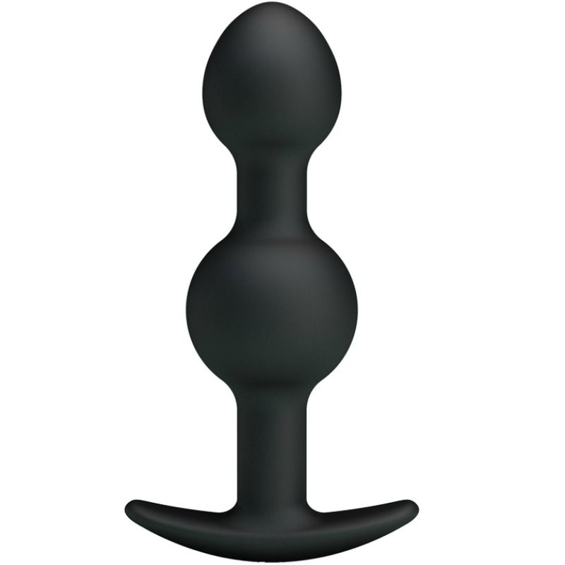 PRETTY LOVE – SPECIAL STIMULATION SILICONE ANAL BALLS 10.3 CM BLACK