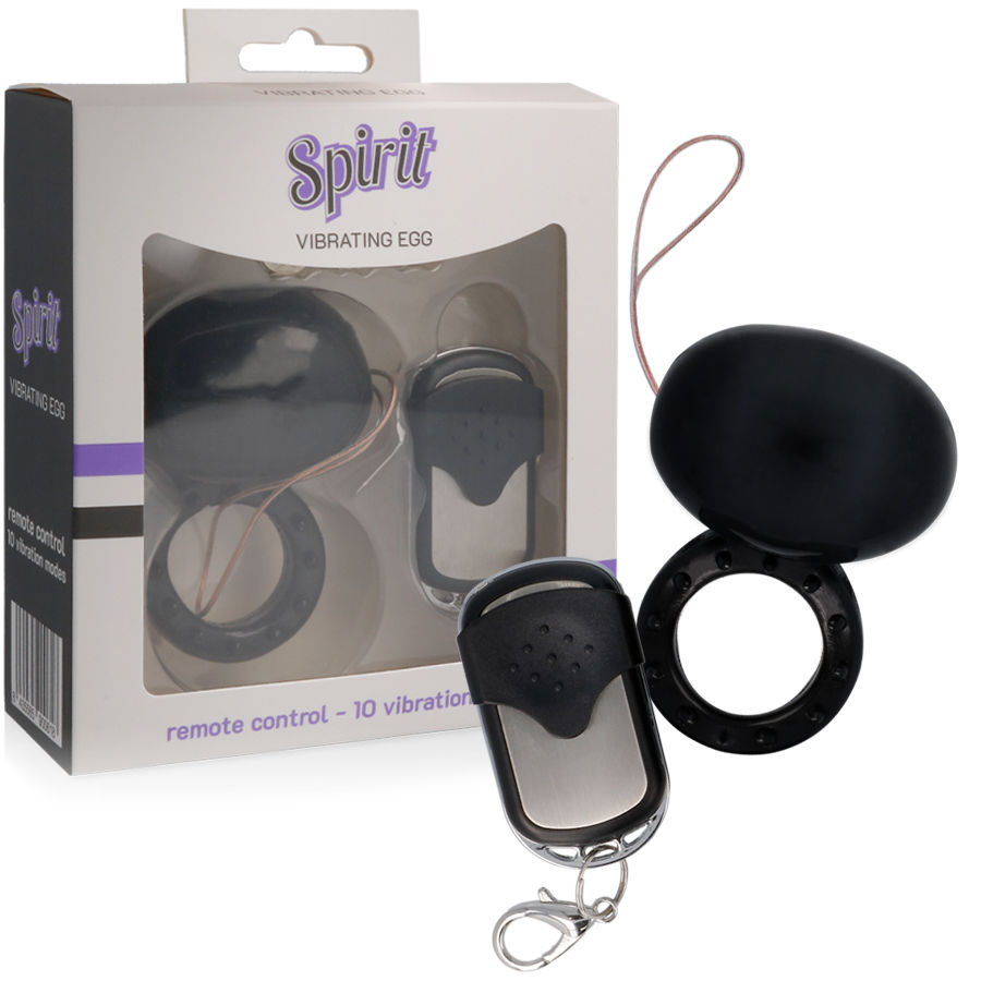 SPIRIT – VIBRATING REMOTE CONTROL COCK RING BLACK