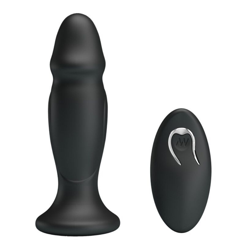 MR PLAY – ANAL PLUG WITH VIBRATION BLACK REMOTE CONTROL