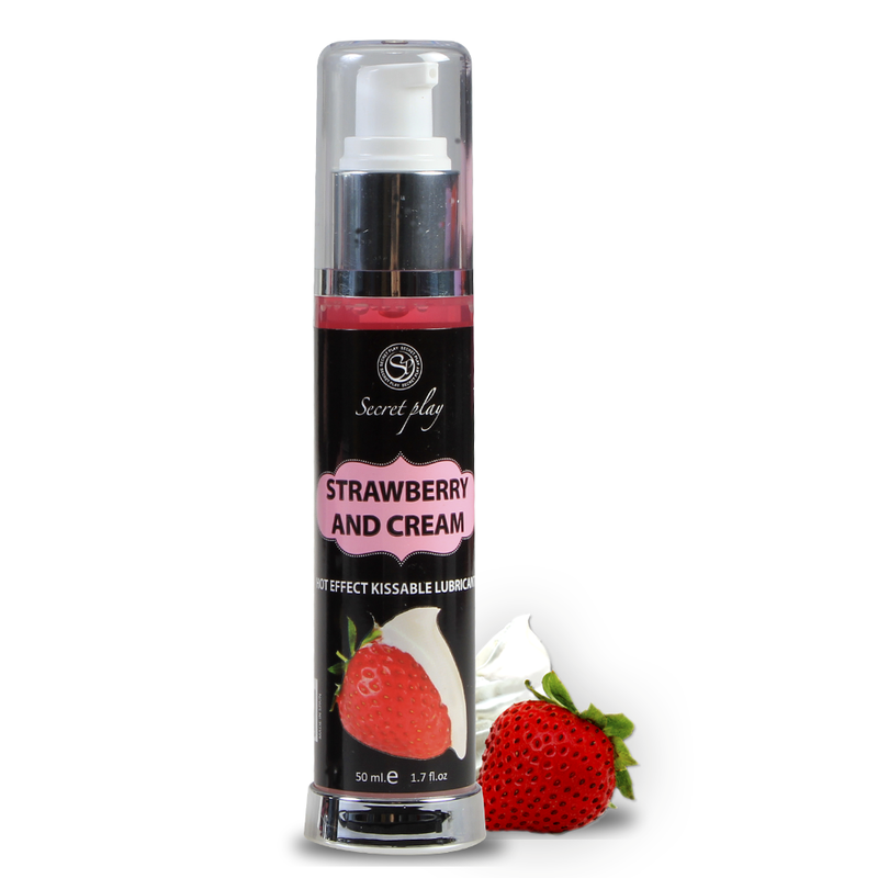 SECRETPLAY – LUBRICANT 2-1 HEAT EFFECT STRAWBERRY  CREAM 50 ML