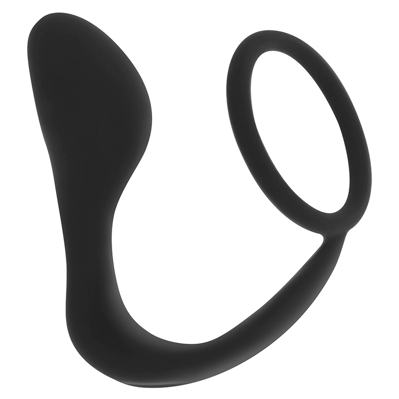 OHMAMA – SILICONE ANAL PLUG WITH RING 10.5 CM