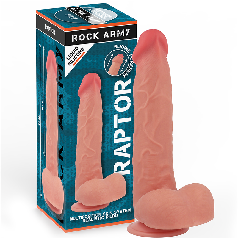 ROCKARMY – LIQUID SILICONE RAPTOR 24 CM -O- 4.4 CM