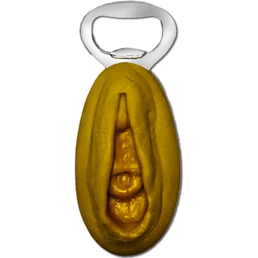 DIABLO PICANTE – SILVER OPENER WITH A GOLDEN VAGINA SHAPE