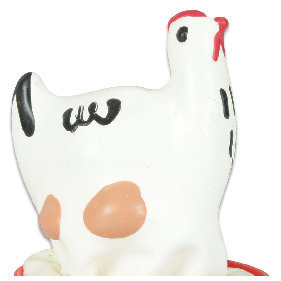 CONDOMERIE – HANDPAINTED NOVELTY CONDOMS CHICKEN WHITE