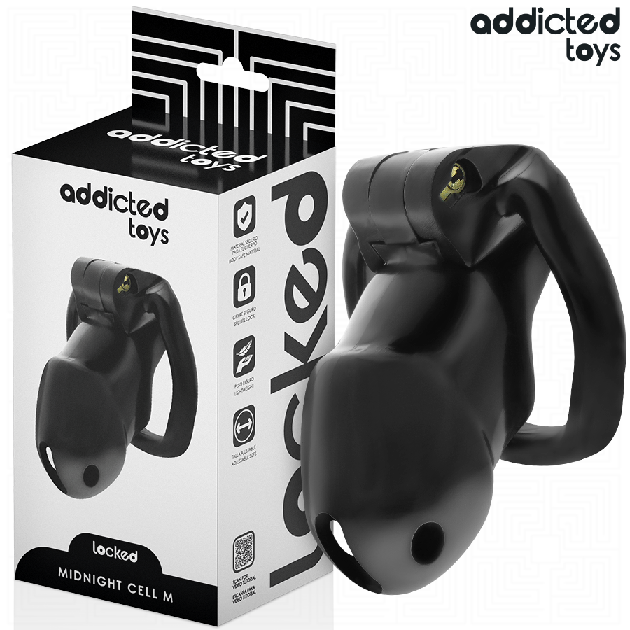 ADDICTED TOYS LOCKED – MINDNIGHT CELL PENIS CAGE 4.2 CM SIZE M