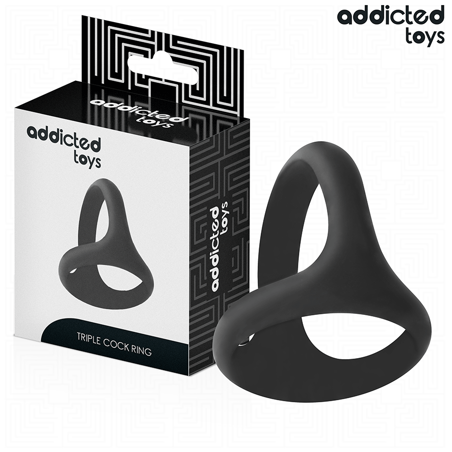 ADDICTED TOYS – THICK TRIPLE PENIS RING