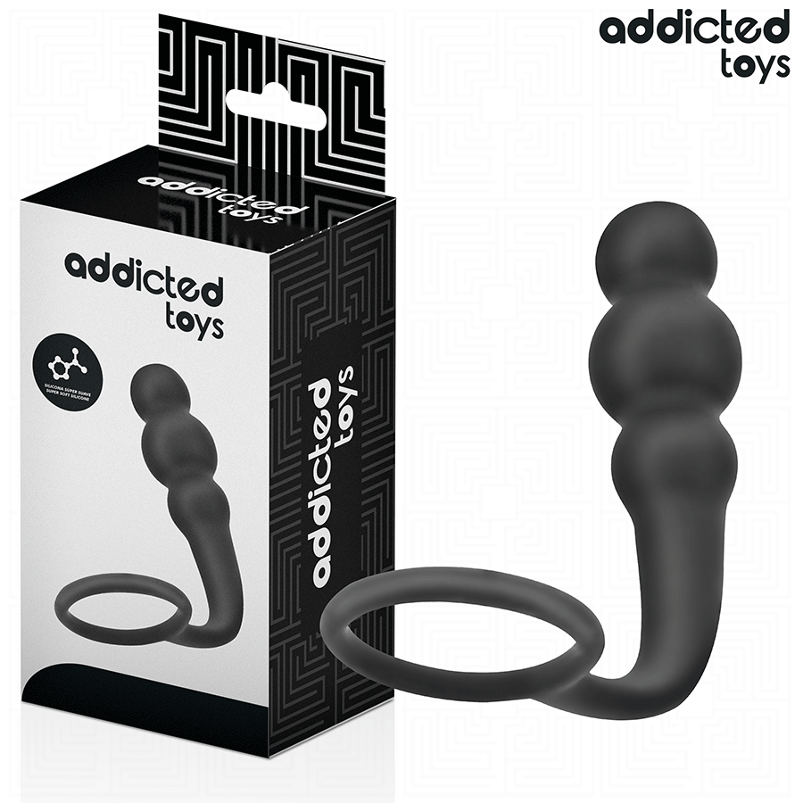 ADDICTED TOYS – ANAL PLUG WITH RING SILICONE MODEL 1