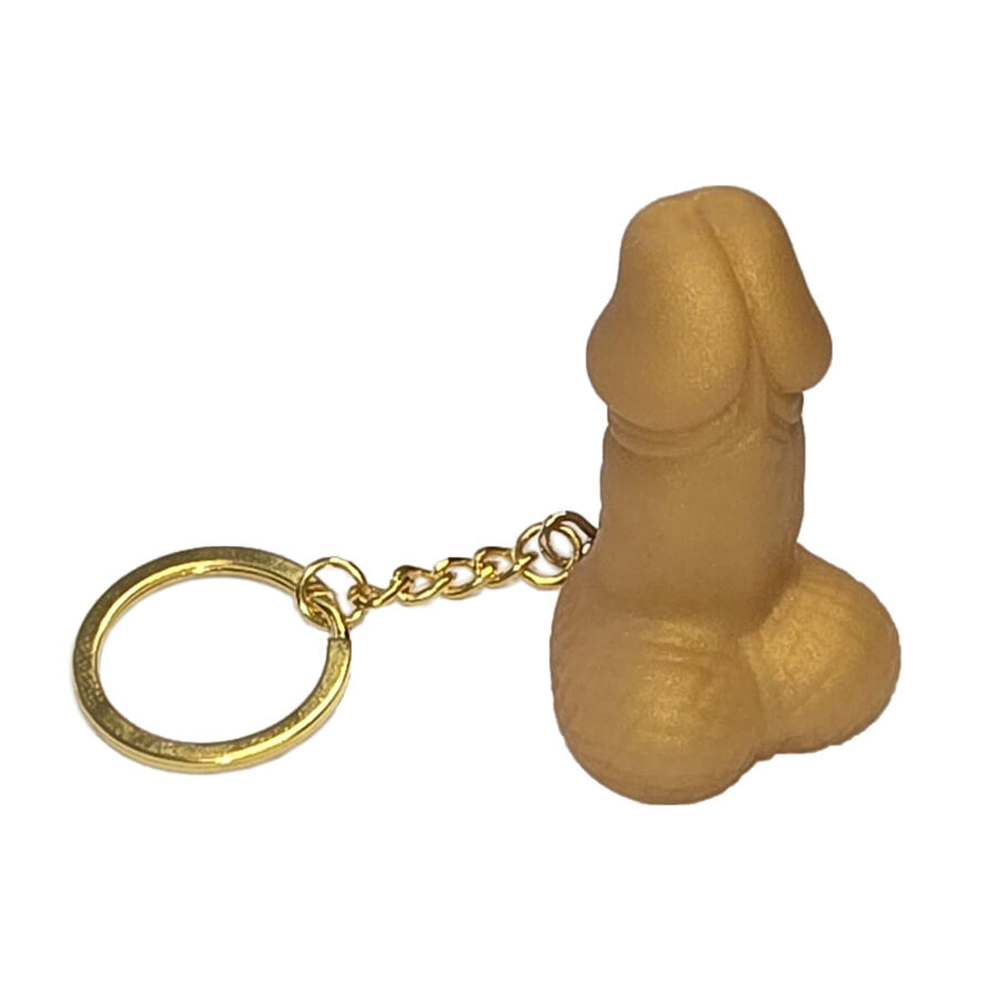 DIABLO PICANTE – PENIS SHAPED WHISTLE KEYRING GOLD COLOR