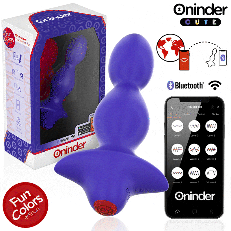 ONINDER CUTE – LOVE BUTT VIBRATING ANAL PLUG DILATOR – FREE WORLDWIDE APP