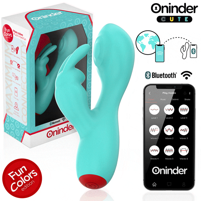 ONINDER CUTE - LOVE BUNNY G-SPOT CLITORAL VIBRATOR - FREE WORLDWIDE APP