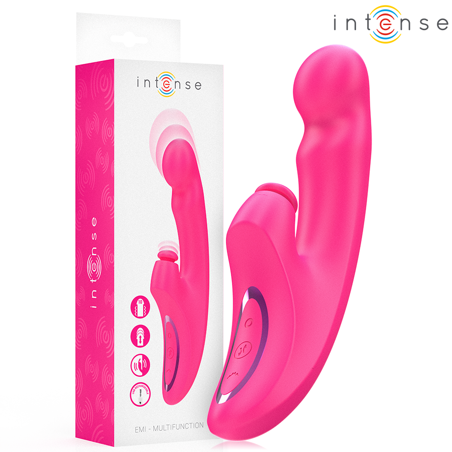 INTENSE – EMI VIBRATOR 13.5 CM MULTIFUNCTION 3 IN 1 10 VIBRATIONS PINK