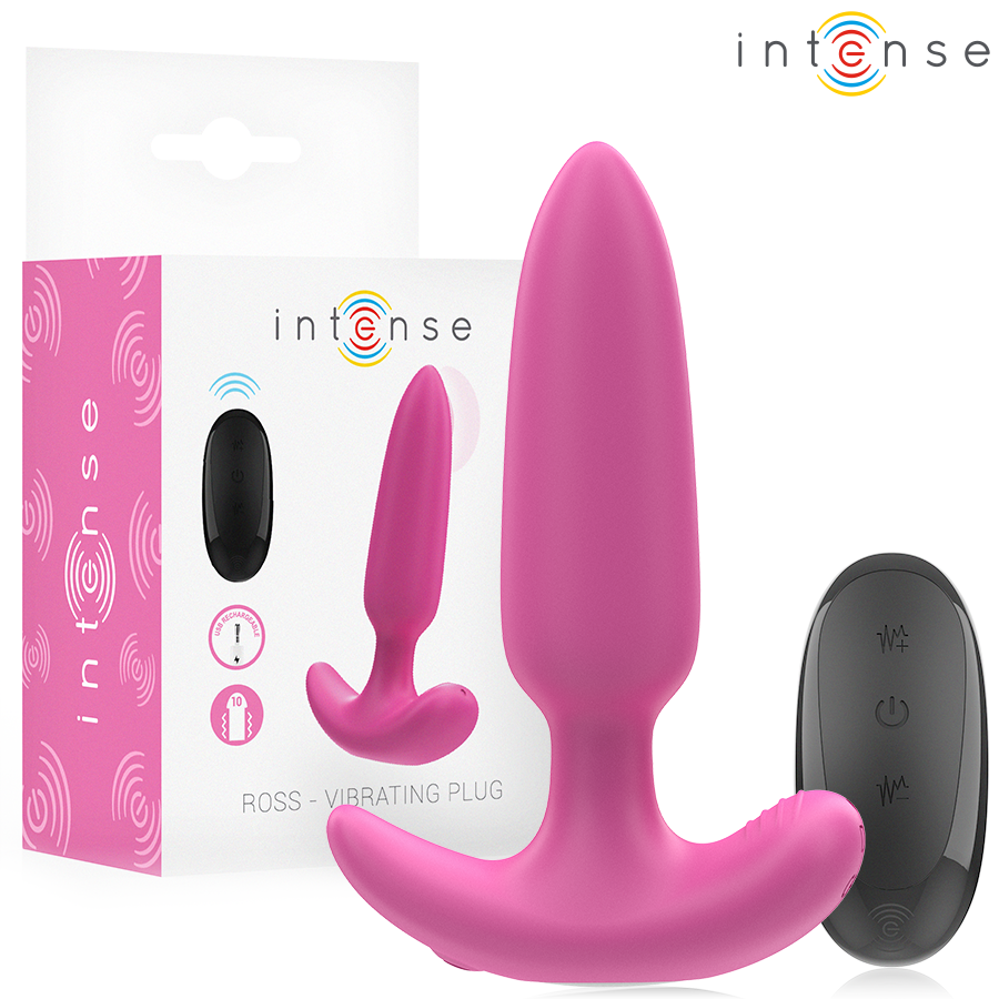 INTENSE – ROSS ANAL PLUG 10 VIBRATIONS PINK REMOTE CONTROL
