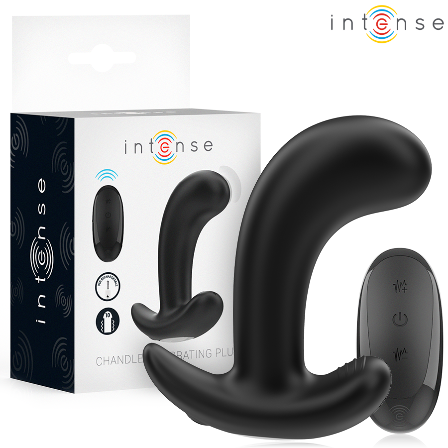 INTENSE – CHANDLER ANAL PLUG 10 VIBRATIONS BLACK REMOTE CONTROL