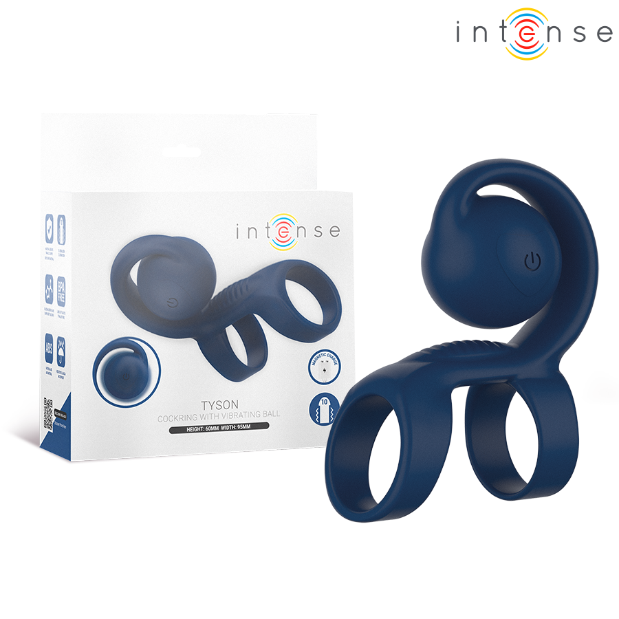 INTENSE – TYSON COCK RING WITH VIBRATING BALL Ø 3.2 CM