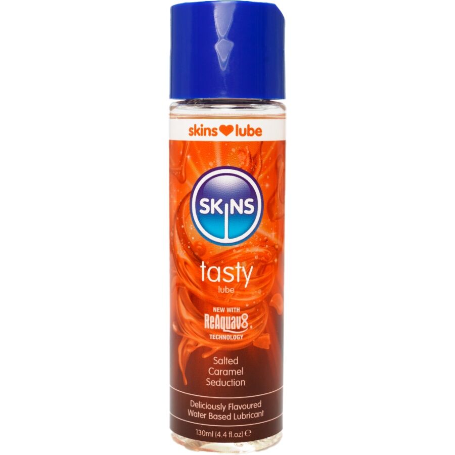 SKINS – TASTY WATER-BASED LUBRICANT SALTED CARAMEL 130 ML